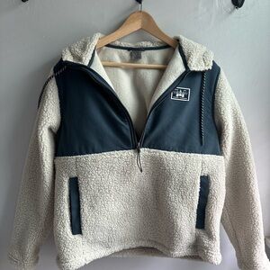 Hurley Blue and Cream Sherpa Jacket